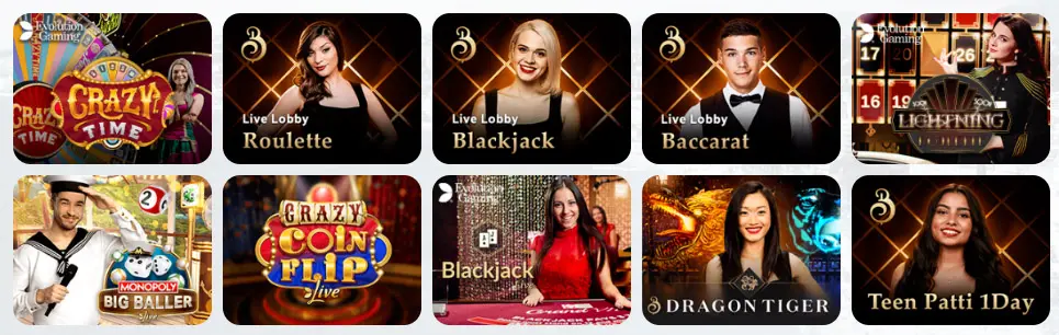 Juegos de casino en vivo NANOCASINO