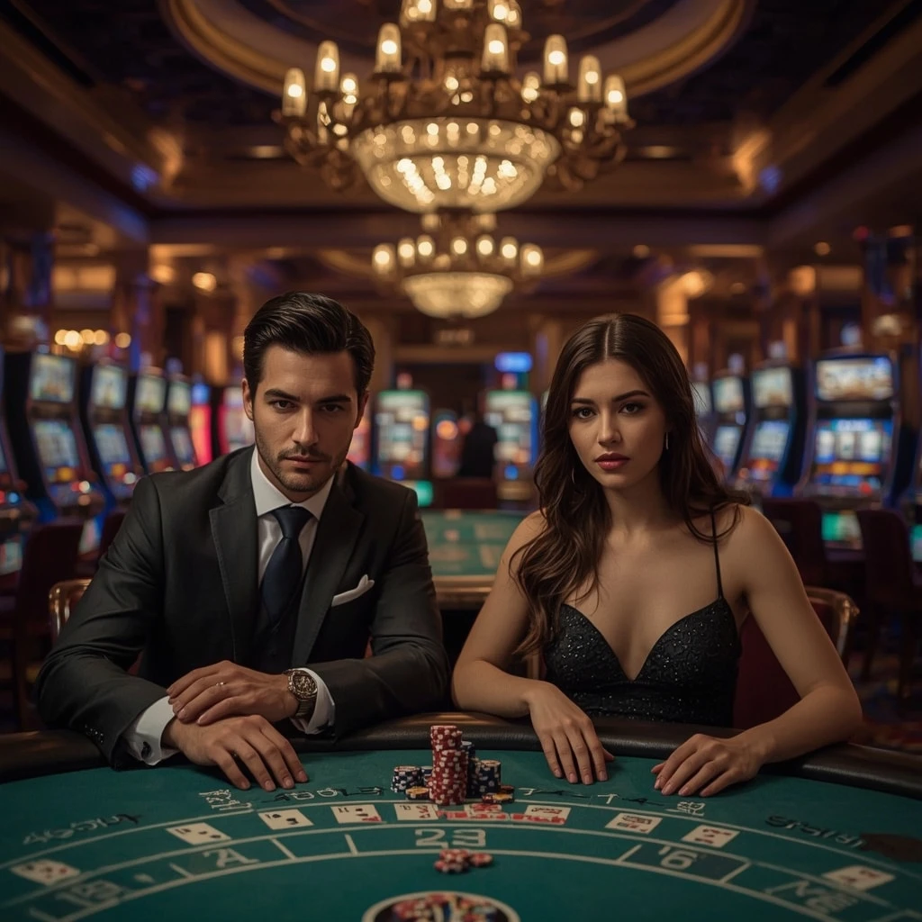 Dos jugadores de póker en Nanocasino